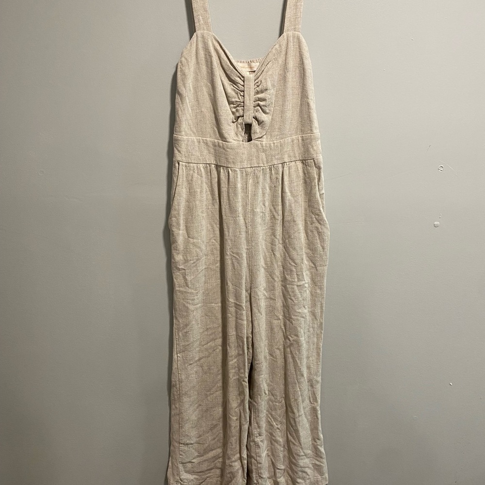 Elegant Beige Jumpsuit linen blend